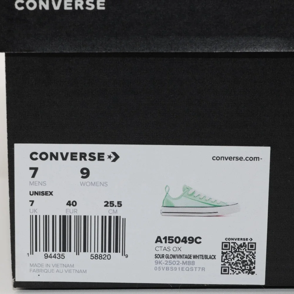 Converse‎ Unisex Chuck Taylor All Star Mesh Low Top Shoes Green Men 7 Women 9
